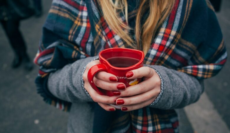 woman holding a mug